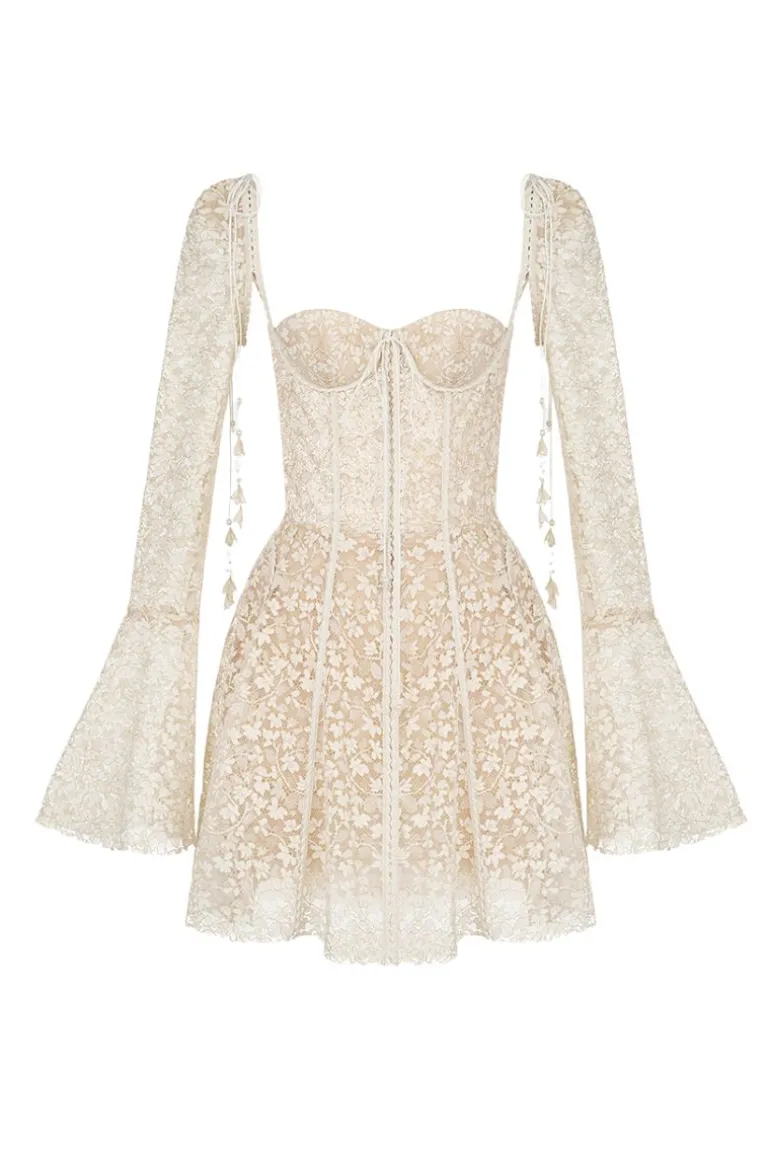 Dresses | Mini Dresses<CULT MIA BEIGE JALIYAH MINI DRESS White