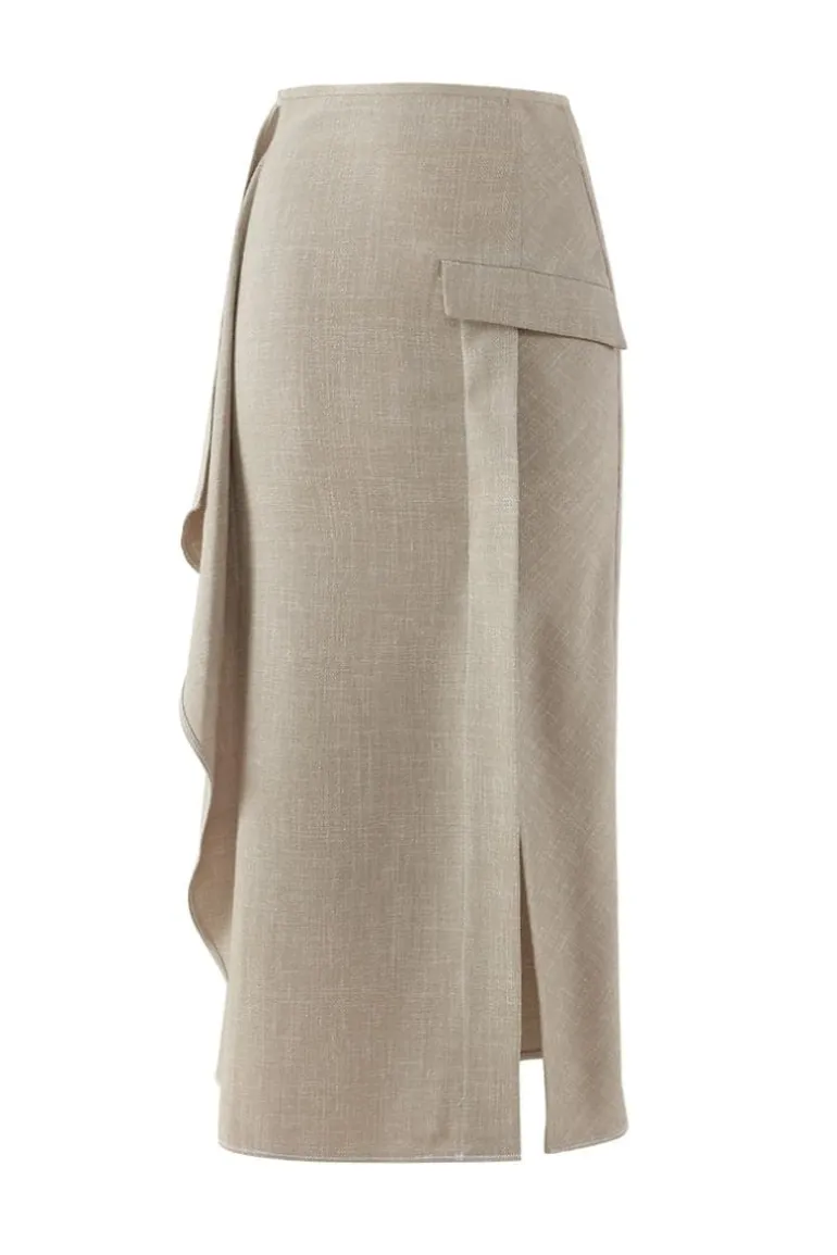 Skirts<CULT MIA MIDI SKIRT Beige