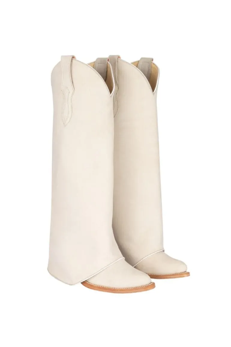 Boots<CULT MIA NUBUCK BASIC COWBOY BOOTS Beige