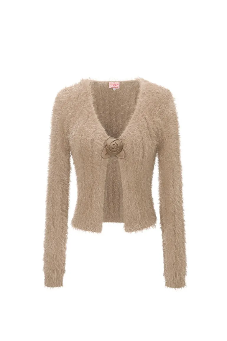 Knitwear<CULT MIA ROSE CARDIGAN Beige