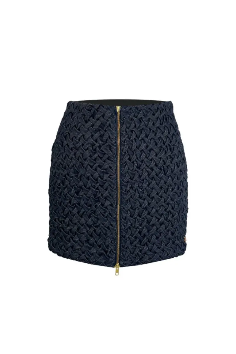 Skirts<CULT MIA BELÉN DENIM MINI SKIRT Navy Blue