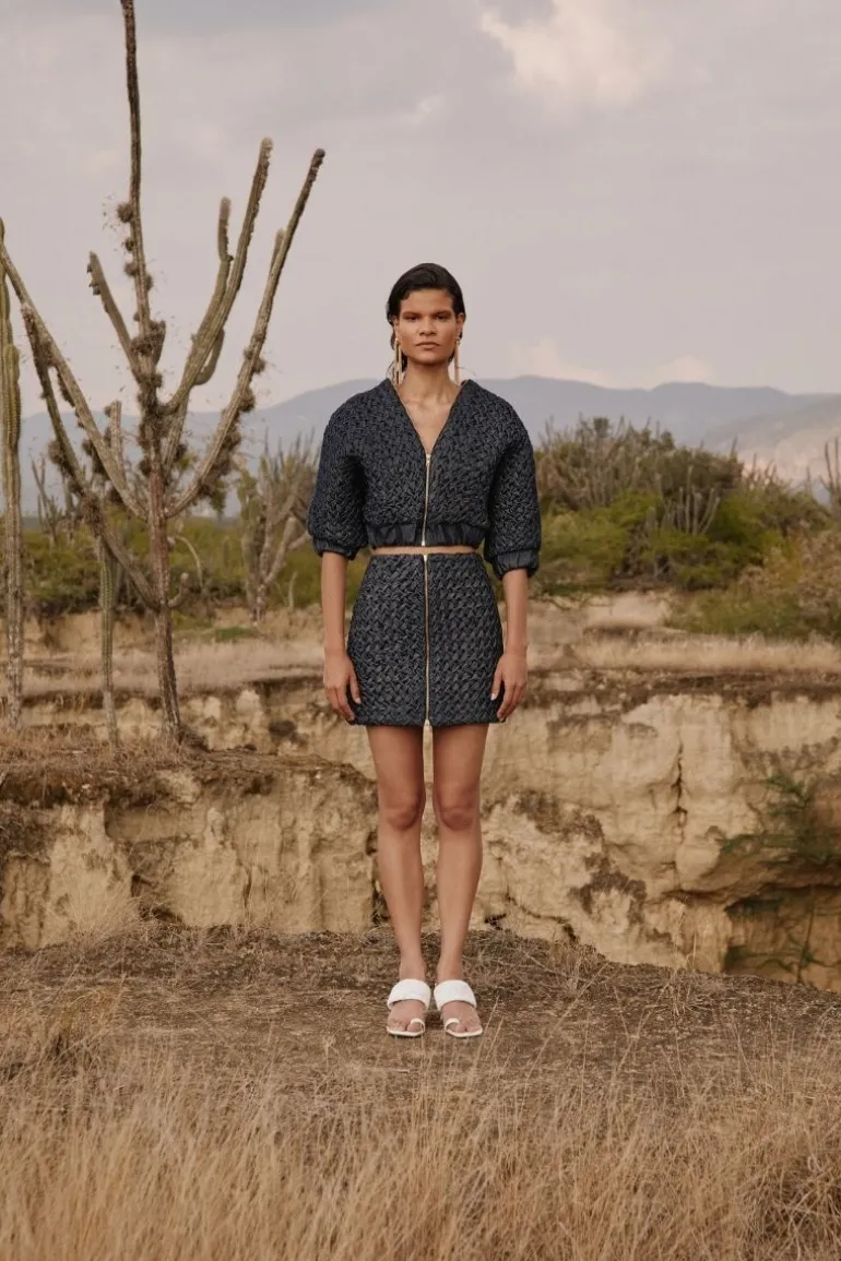 Skirts<CULT MIA BELÉN DENIM MINI SKIRT Navy Blue