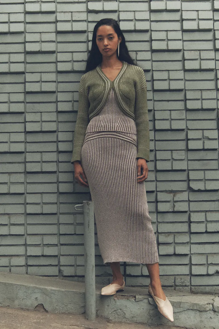 Tops<CULT MIA BIGARO LONG SLEEVE TOP Green