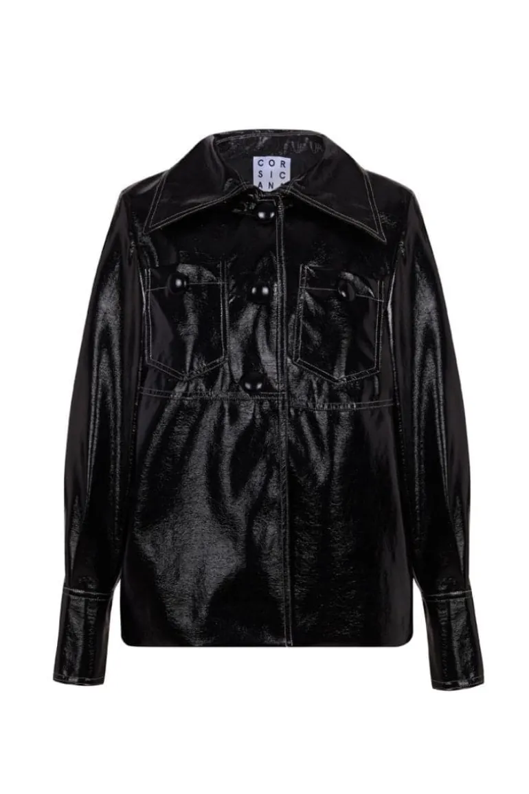 Jackets<CULT MIA AISTE VEGAN LEATHER JACKET Black