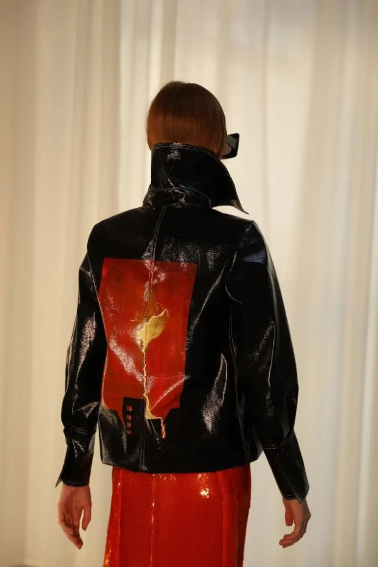 Jackets<CULT MIA AISTE VEGAN LEATHER JACKET Black