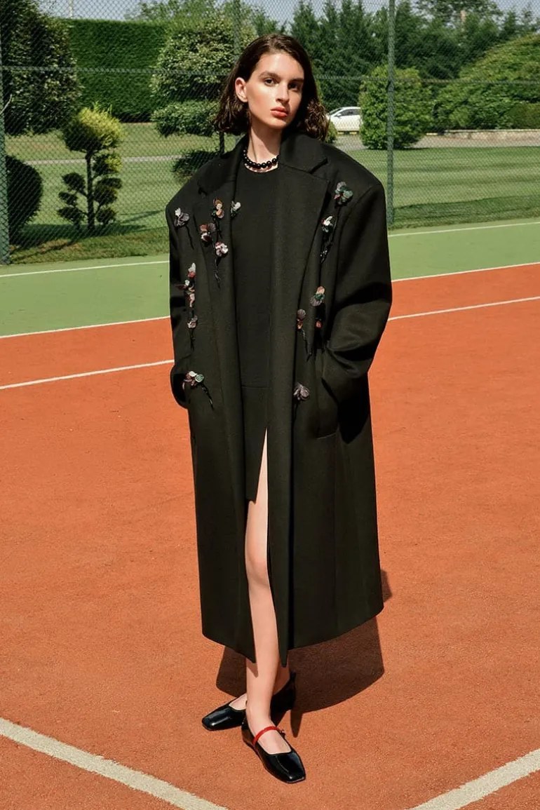 Coats<CULT MIA BOUQUET COAT Black