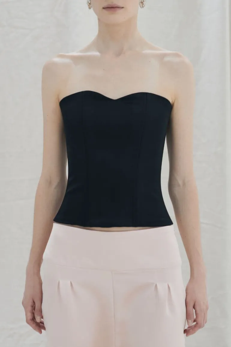 Tops<CULT MIA CATALINA BUSTIER Black