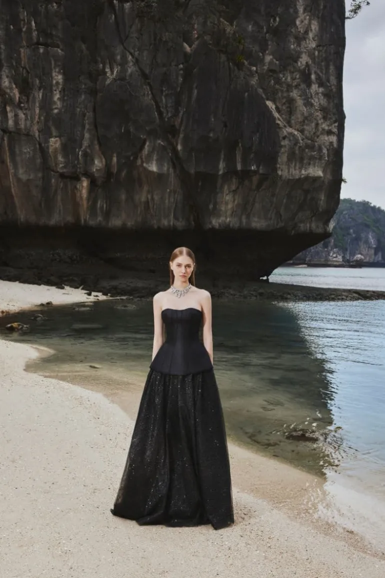 Outfit Sets<CULT MIA CLASSIC CORSET AND FLOWING SKIRT SET Black