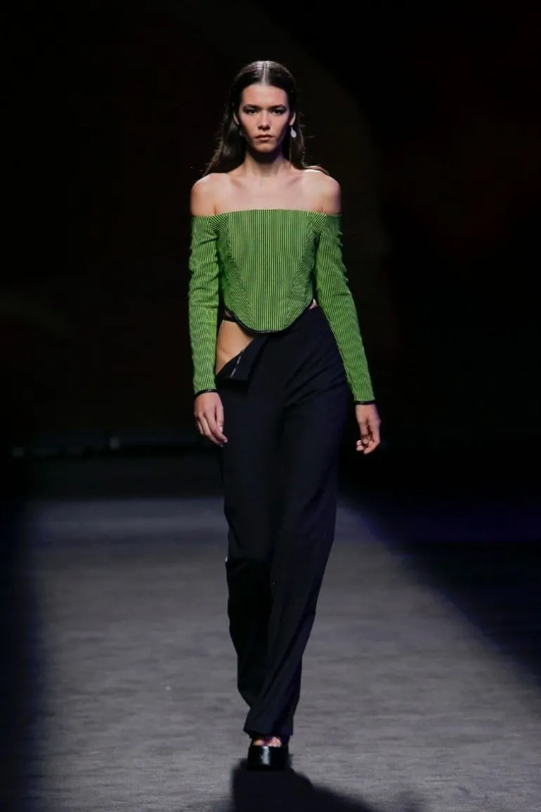 Pants<CULT MIA CUT-OUT FLARED PANTS Black