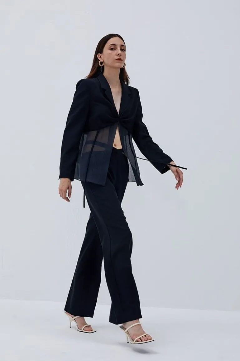 Pants<CULT MIA CUT-OUT PANTS Black