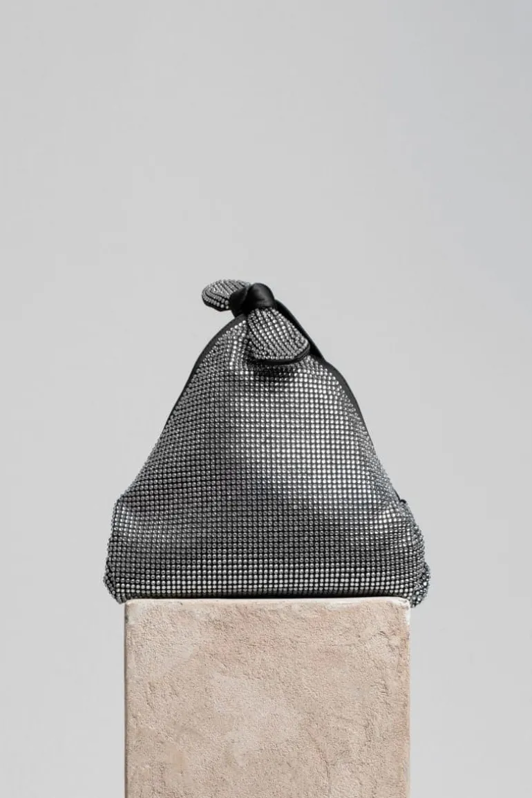 Clutch Bags<CULT MIA DIAMOND BUKSHA POUCH Black