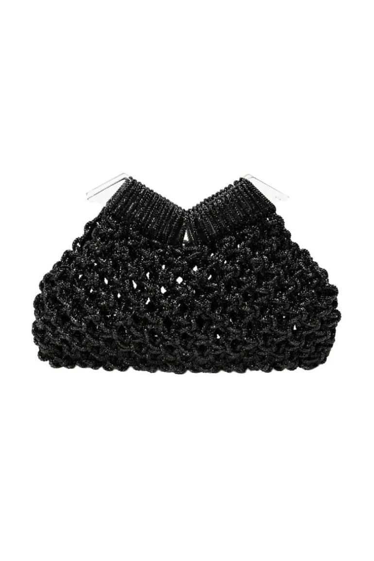 Clutch Bags<CULT MIA DIAMOND CLUTCH BAG Black