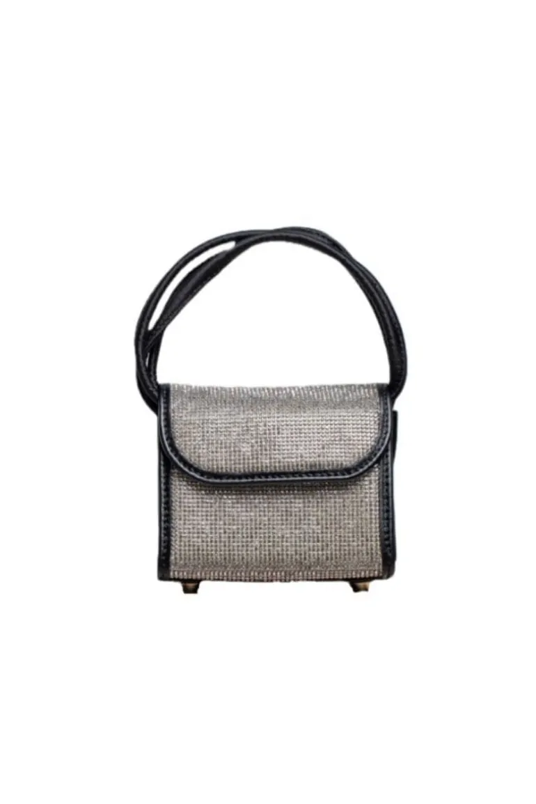 Top Handle Bags<CULT MIA DIAMOND MINI LOOP BAG Black