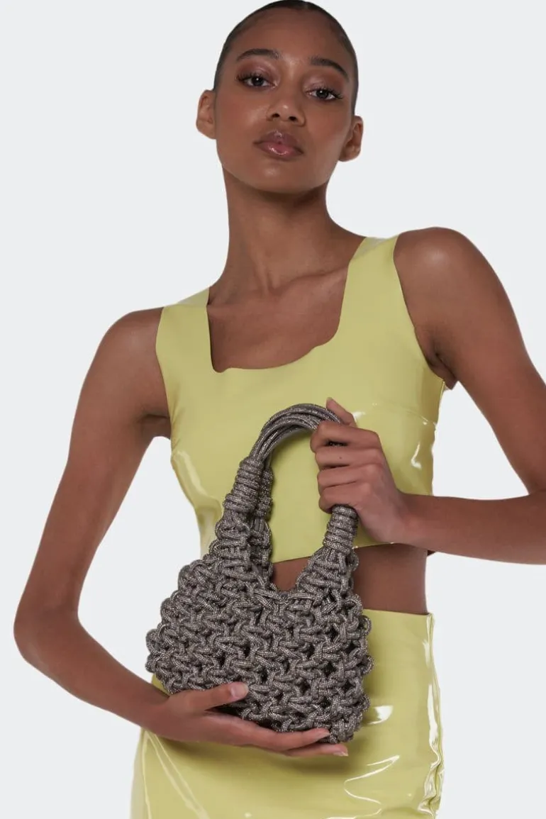 Top Handle Bags<CULT MIA VANNIFIQUE MINI BAG Black Diamond