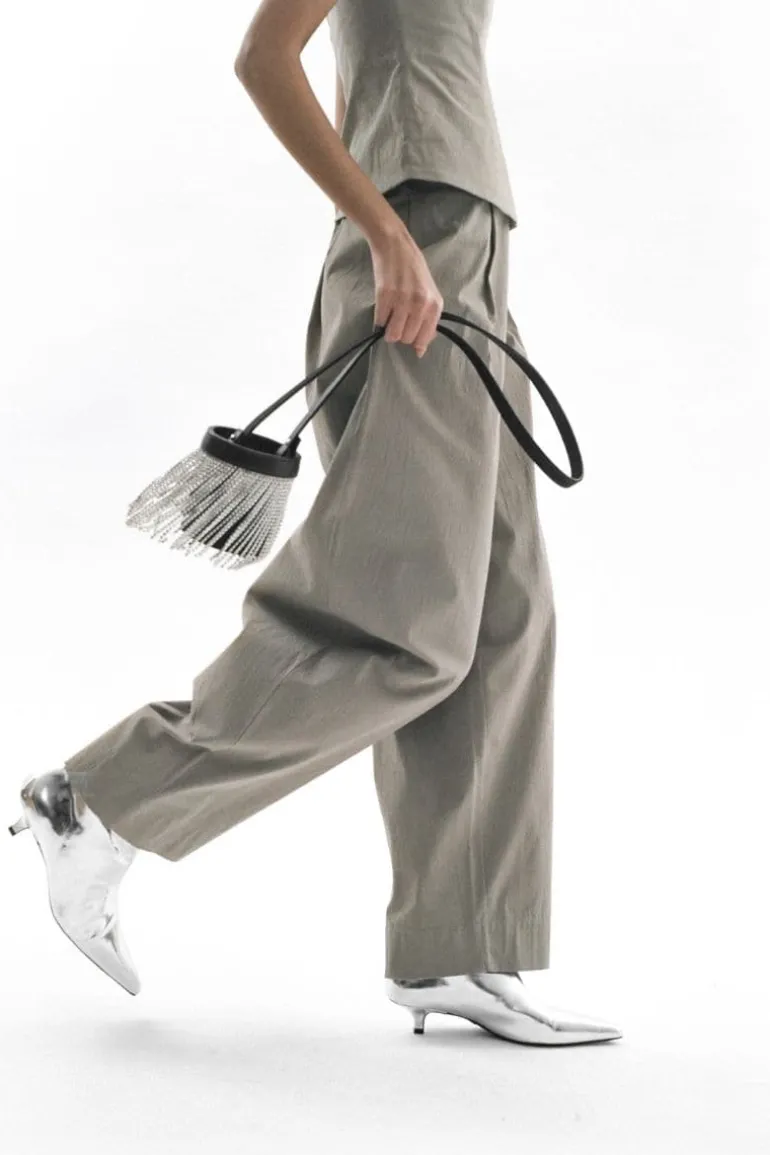 Top Handle Bags<CULT MIA FRINGE MINI KYKLOS BAG Black