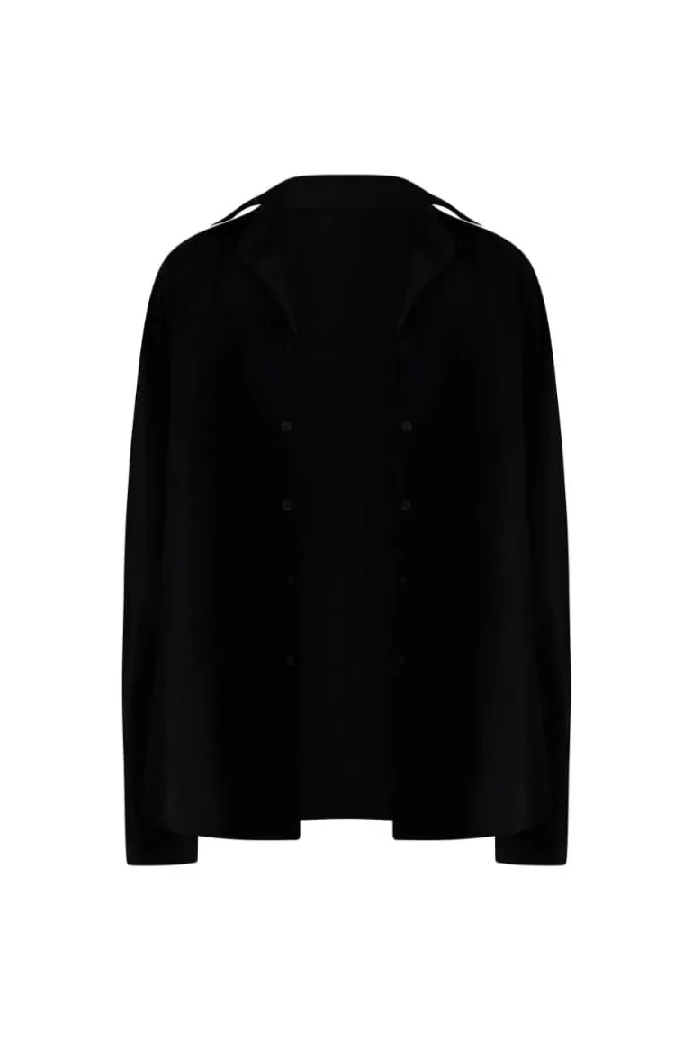Tops<CULT MIA GIOIA BOYFRIEND BLOUSE Black