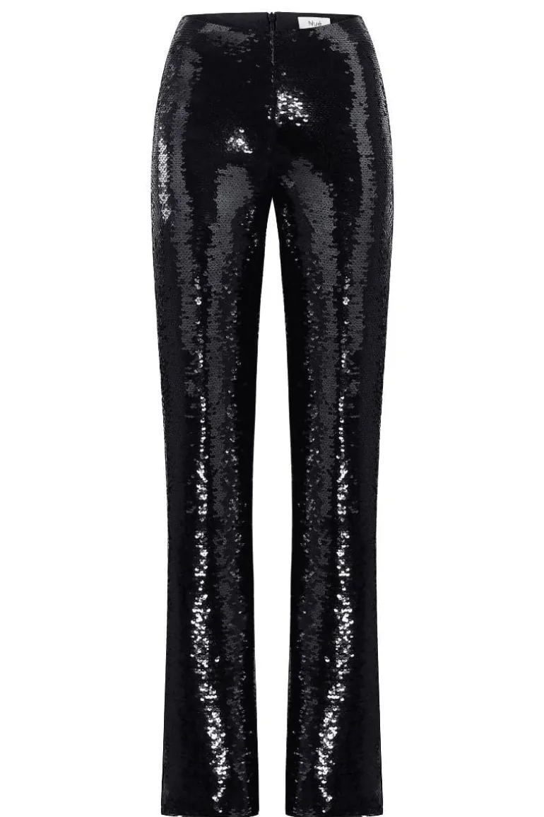Pants<CULT MIA JADE SEQUINNED PANTS Black