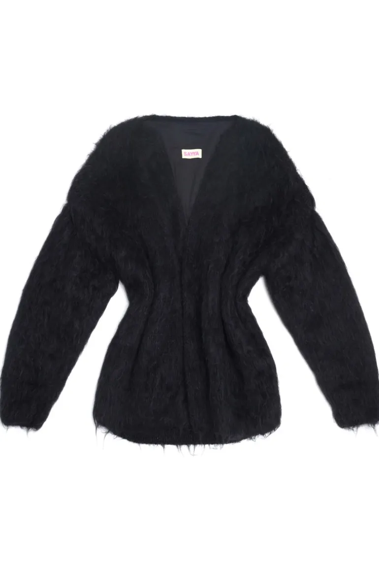 Knitwear<CULT MIA KNITTED CARDIGAN Black
