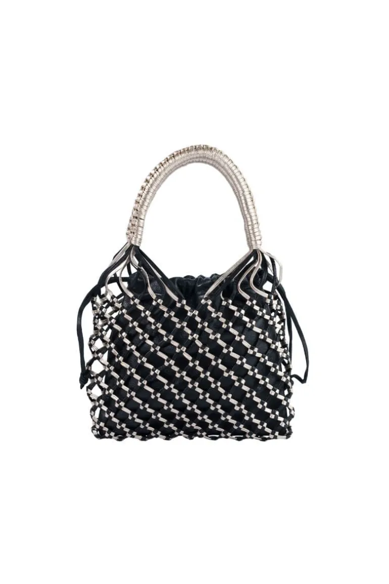 Top Handle Bags<CULT MIA LA RED MINI LEATHER BAG Black