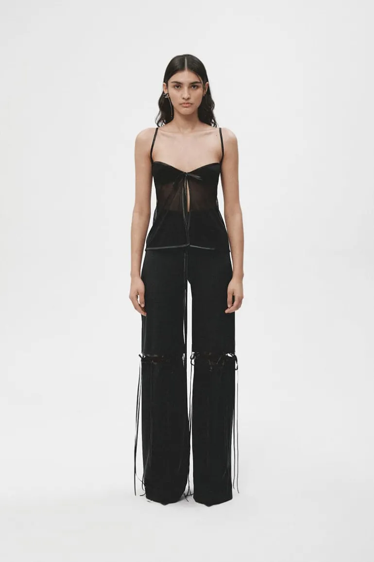 Tops<CULT MIA BLACK LINGERIE TOP Back