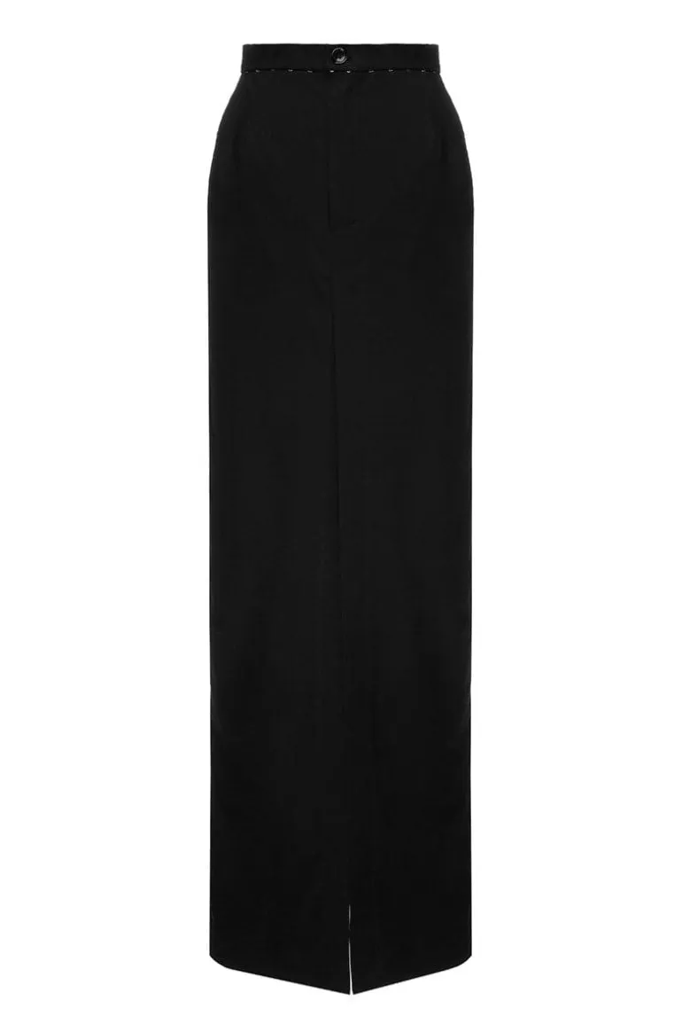 Skirts<CULT MIA LONG SKIRT Black
