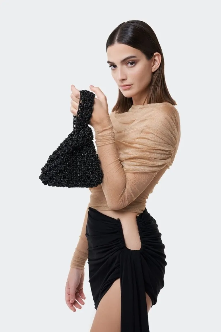 Top Handle Bags<CULT MIA NIKY TOP HANDLE BAG Black