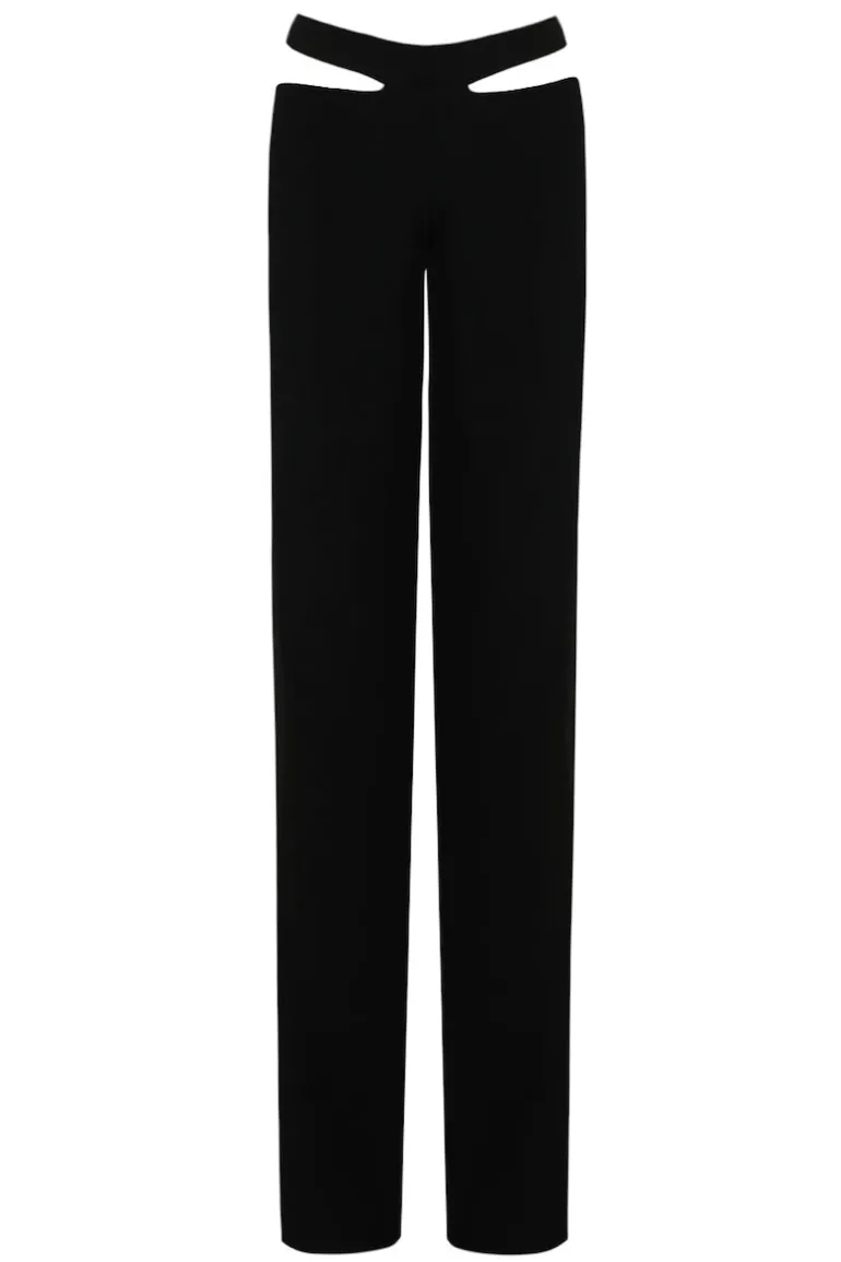 Pants<CULT MIA PANTS WITH CUT OUTS Black
