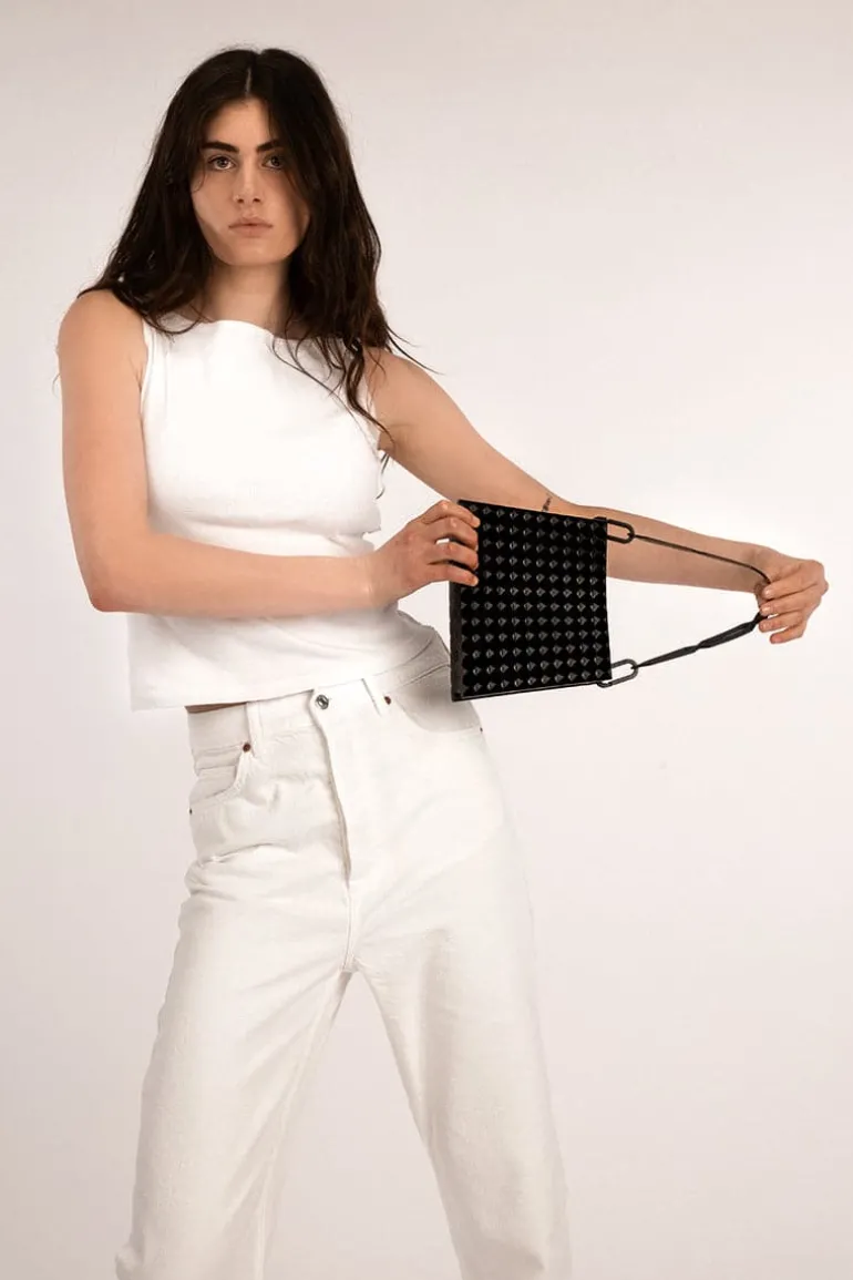Top Handle Bags<CULT MIA PRISM TOP HANDLE BAG Black