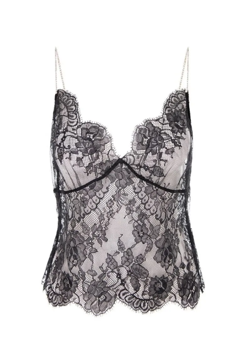 Sleep & Loungewear<CULT MIA ROSE CAMISOLE TOP Black