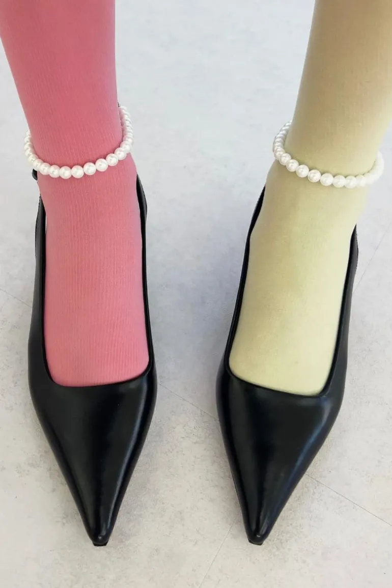 Heels<CULT MIA ROSE SLINGBACK HEELS Black