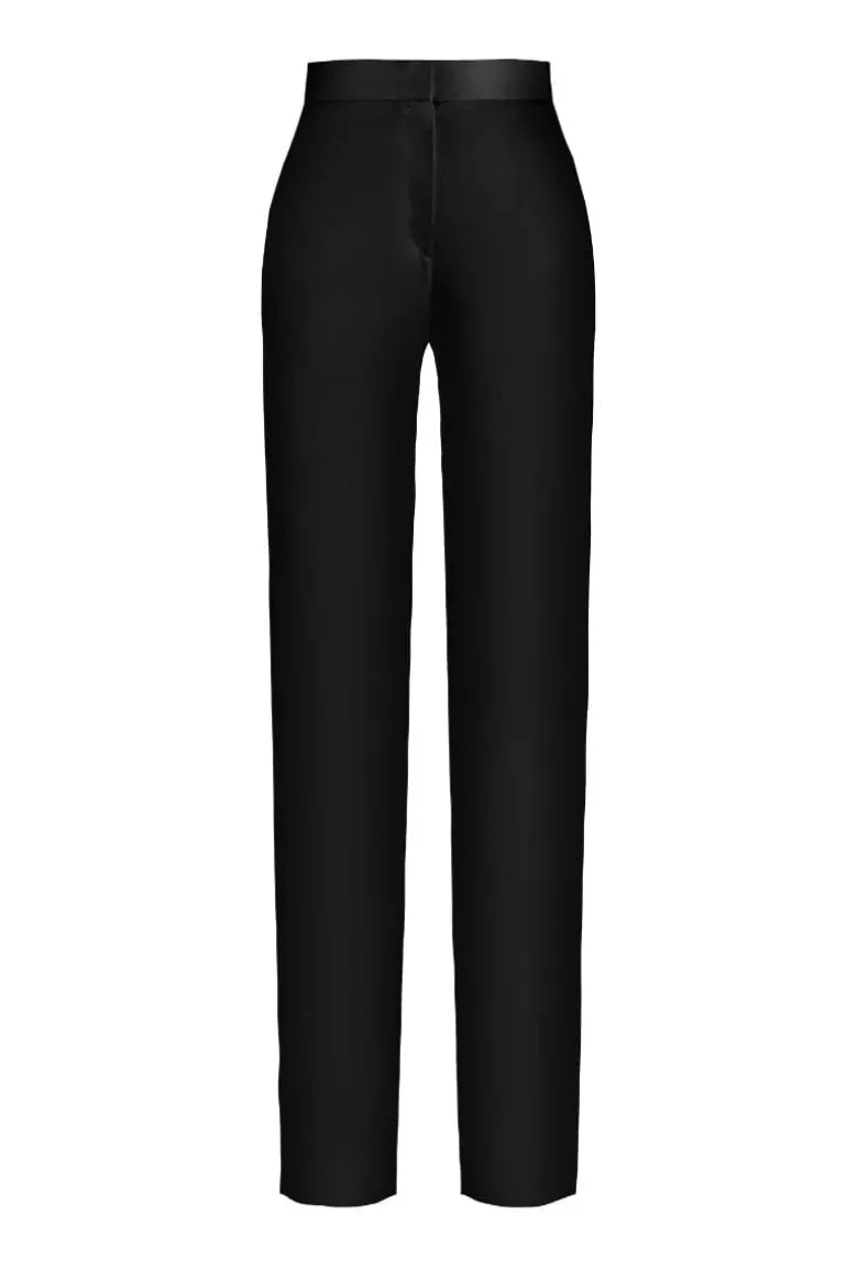 Pants<CULT MIA STRAIGHT LEG PANTS Black