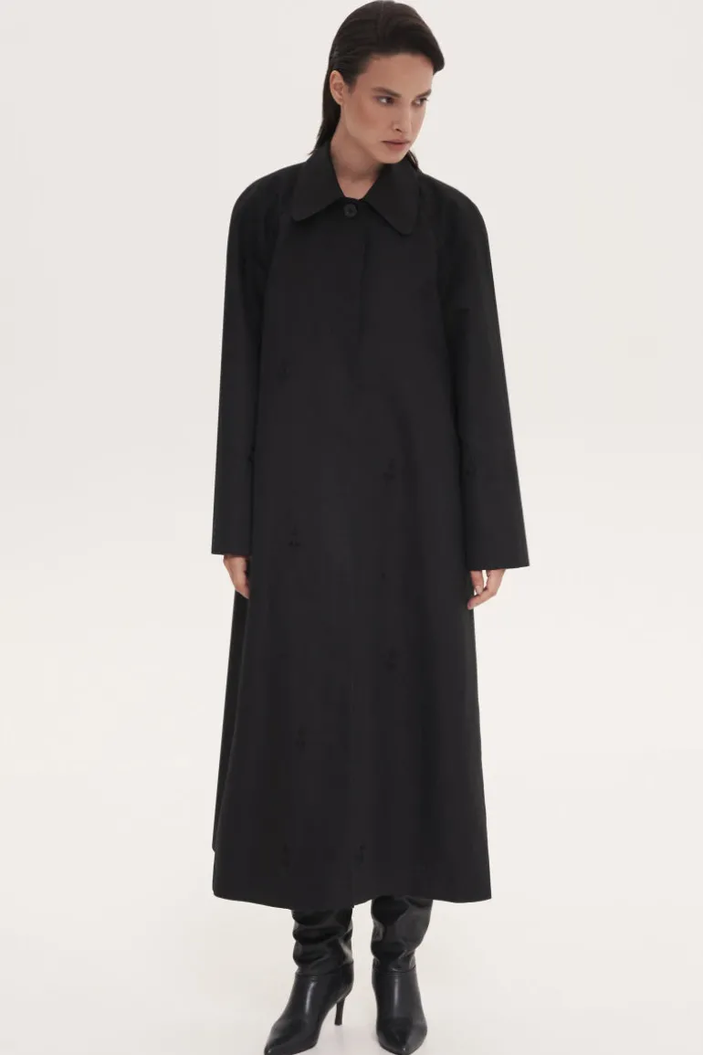 Coats<CULT MIA TRENCH COAT Black