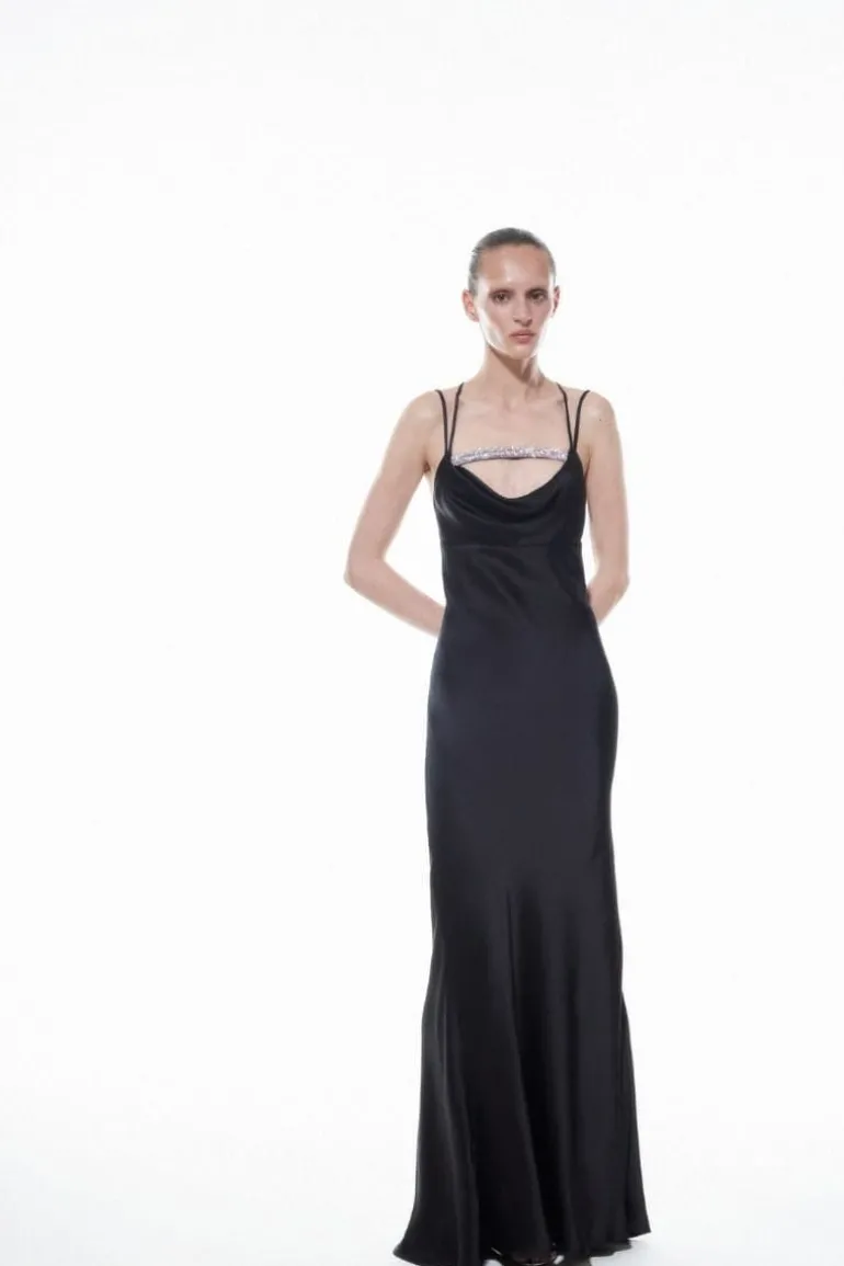 Dresses<CULT MIA VENUS MAXI DRESS Black