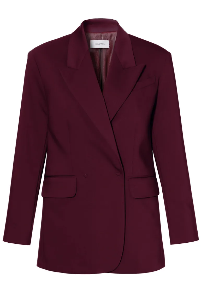 Blazers<CULT MIA BLAIR BLAZER IN Burgundy Wine