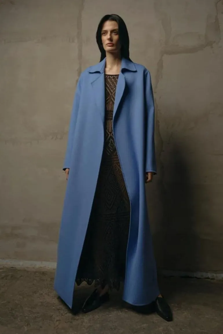 Coats<CULT MIA DOUBLE-BREASTED TRENCH COAT Blue