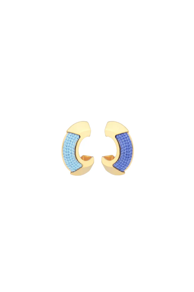 Earrings<CULT MIA BLUE MEMÓRIA EARRINGS Gold & Blue