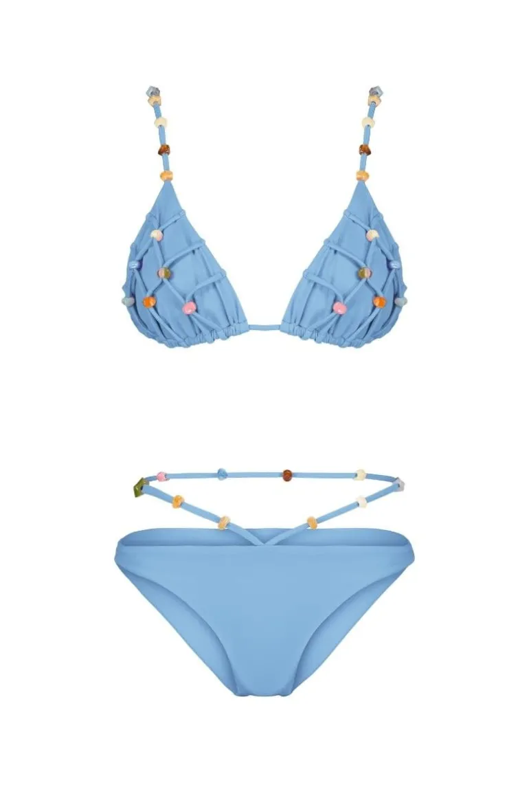 Swimwear<CULT MIA SUNSET BIRD BIKINI SET Blue