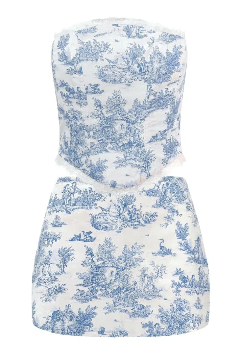 Outfit Sets<CULT MIA TOILE AURORA CORSET AND SKIRT SET Blue