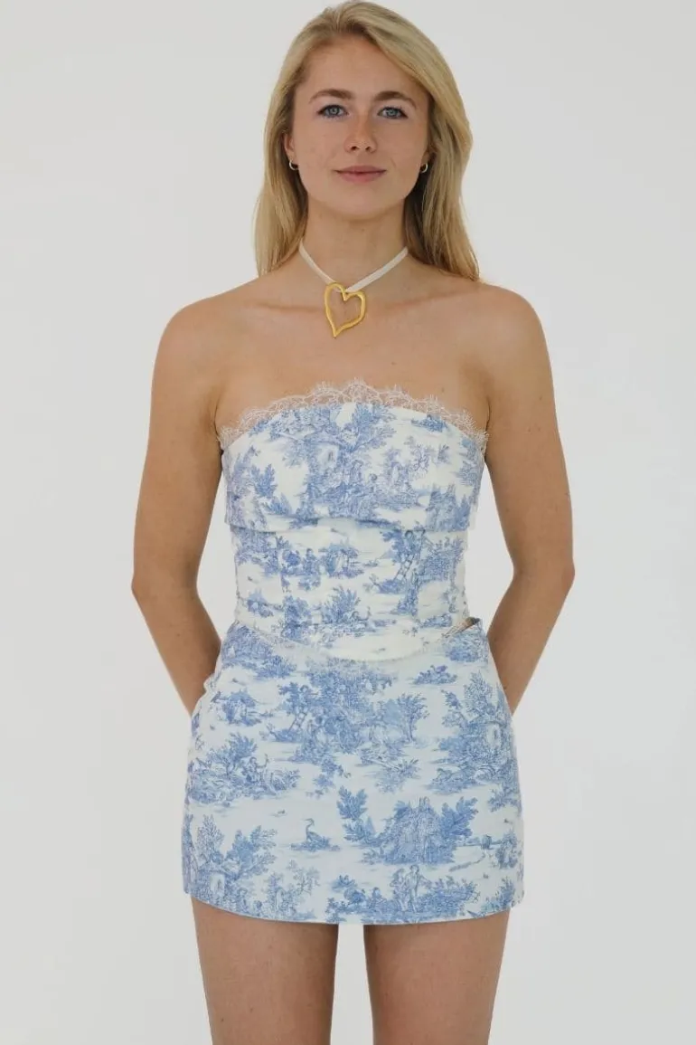 Outfit Sets<CULT MIA TOILE AURORA CORSET AND SKIRT SET Blue