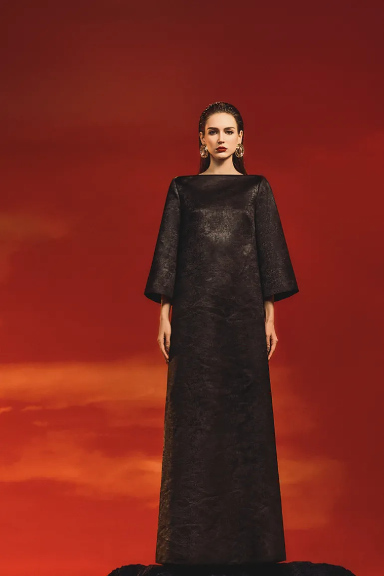 Dresses | Gowns<CULT MIA BOAT NECK WIDE SLEEVE GOWN Black