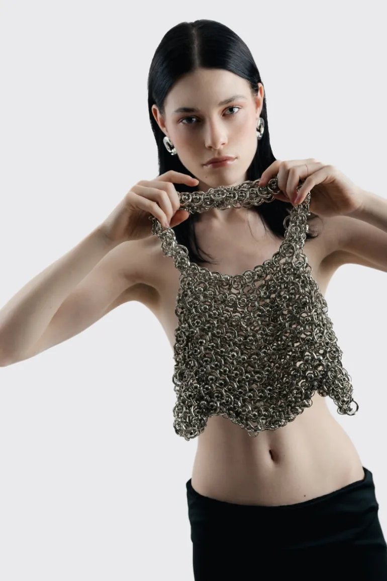 Top Handle Bags<CULT MIA BOHIO BAG Silver