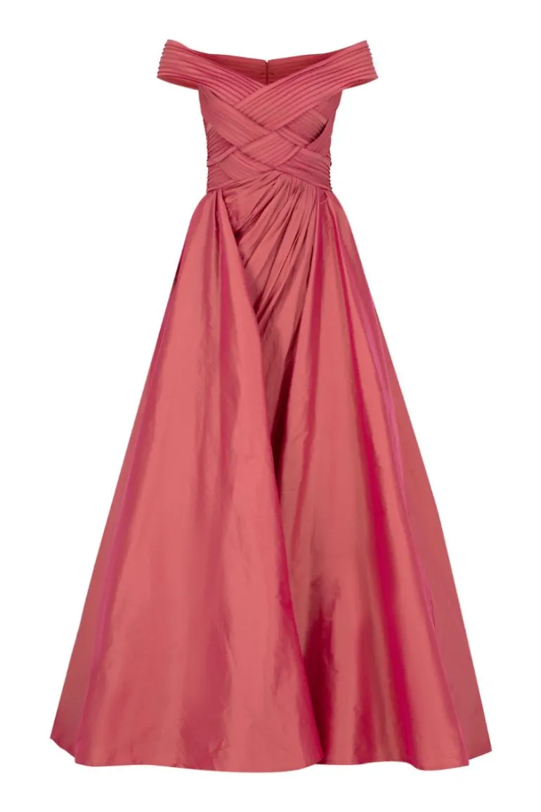 Dresses | Gowns<CULT MIA BONNY WEAVED OVERSKIRT GOWN Terracotta