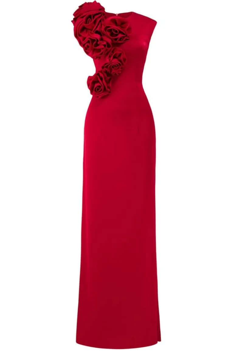 Dresses | Gowns<CULT MIA ROSE DETAILS SLEEVELESS DRESS Bordeaux