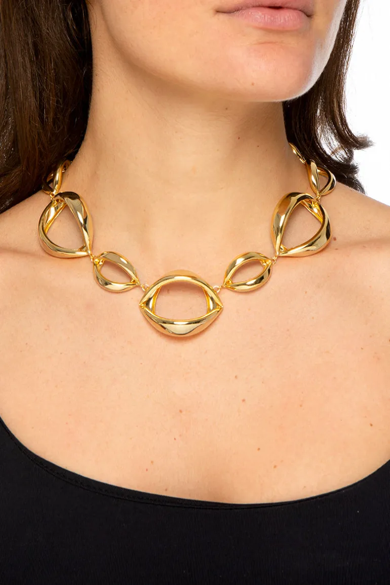 Necklaces<CULT MIA BOUCHE NECKLACE Gold