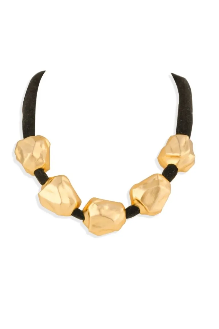 Necklaces<CULT MIA BOULDER CHOKER QUANTO Gold