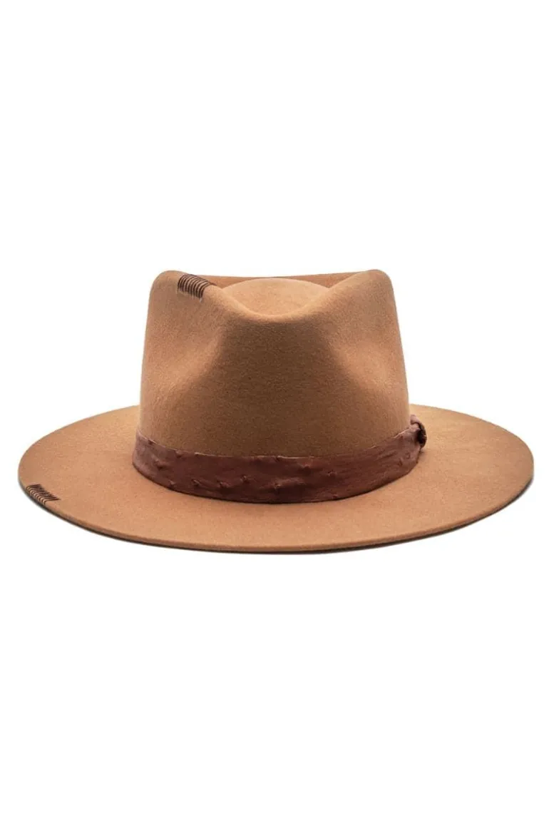 Hats<CULT MIA BOWIE FEDORA HAT Brown