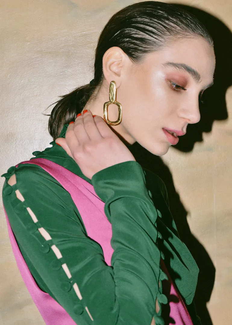 Earrings<CULT MIA BREEZE EARRINGS Gold-plated