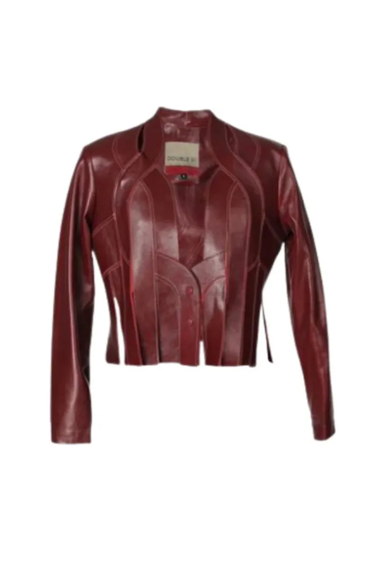 Jackets<CULT MIA BRIANNA II JACKET LEATHER IN Burgundy