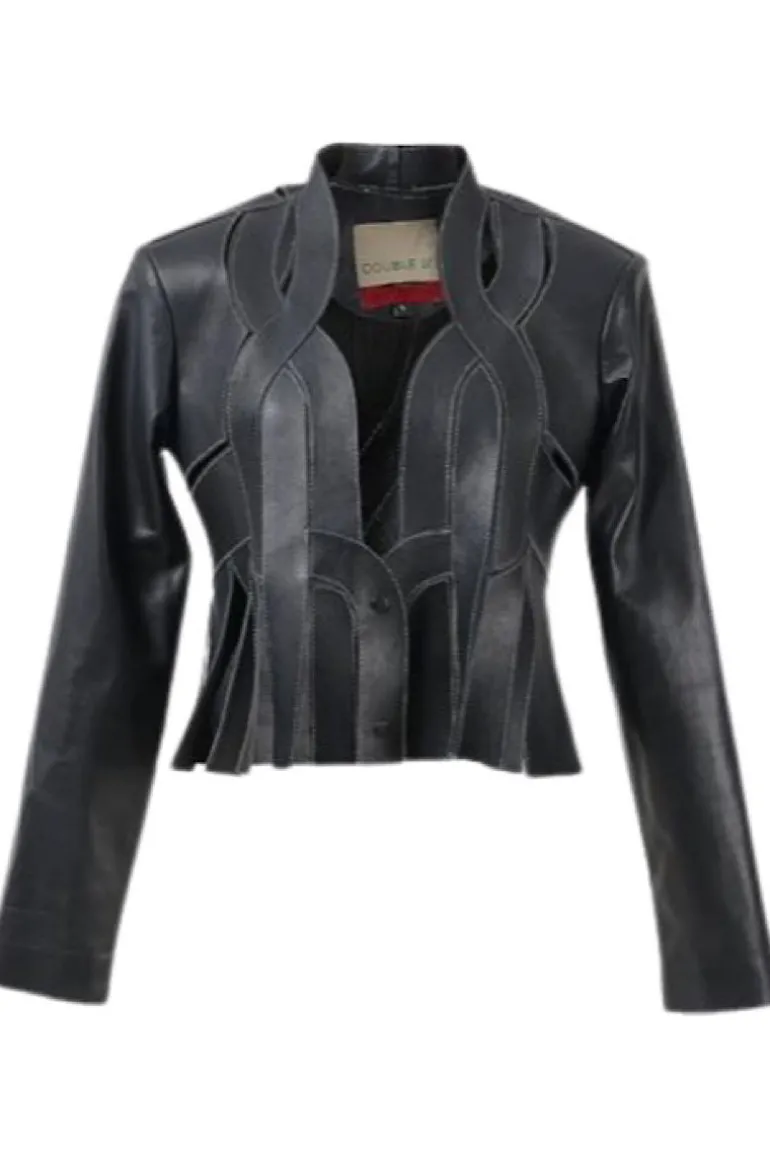 Jackets<CULT MIA BRIANNA II LEATHER JACKET IN Black
