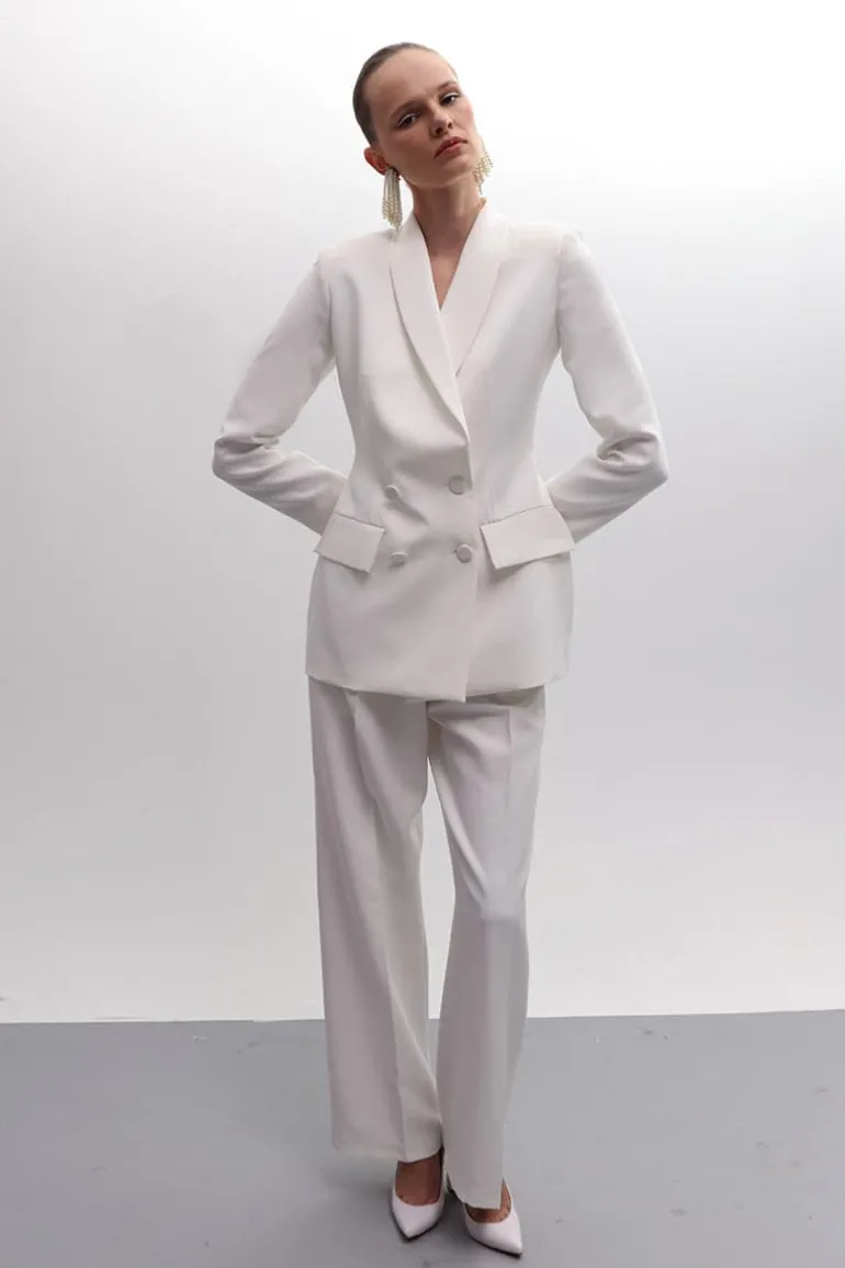 Outfit Sets<CULT MIA BRIDAL HOURGLASS SUIT Off White